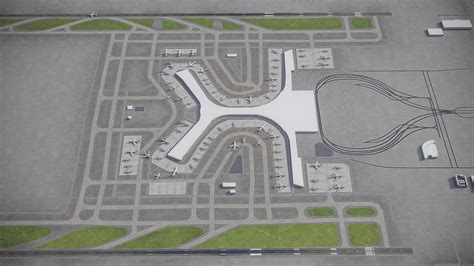 Kunming Changshui International Airport -KMG 3D Model $399 - .3dm .dae