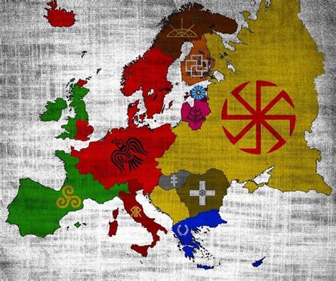 A Map Of European Pagan Religions Nel 2024 Mappe Antiche Mappe Stemma