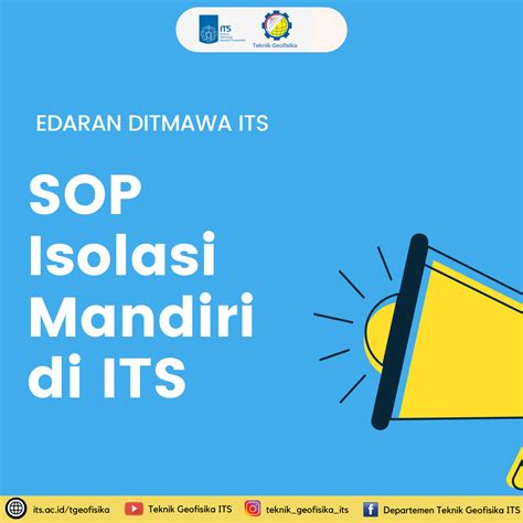 Sop Isolasi Mandiri Isoman Di Its Departemen Teknik Geofisika