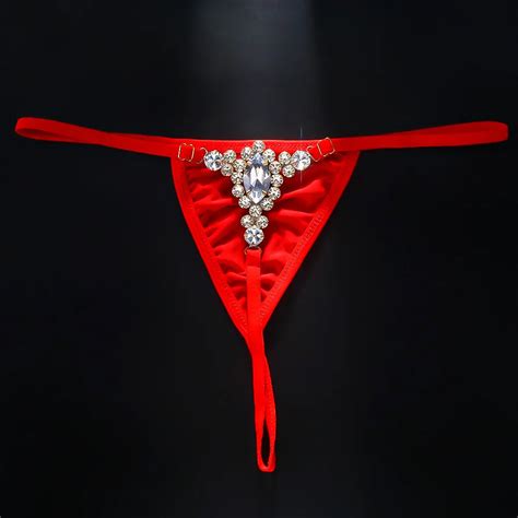 New Geometric Rhinestone Oval Underpants Belly Chain Sexy Lingerie