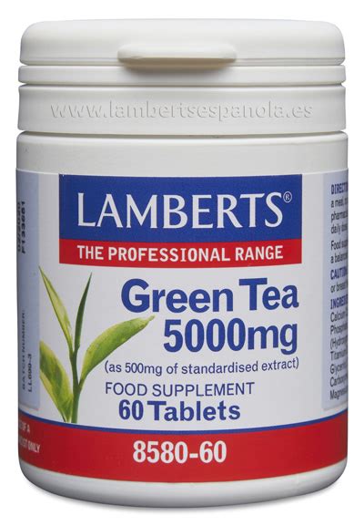 Té verde 5 000 mg como 500 mg de extracto Lamberts Española