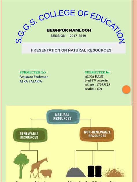 Natural resources & its types | PDF