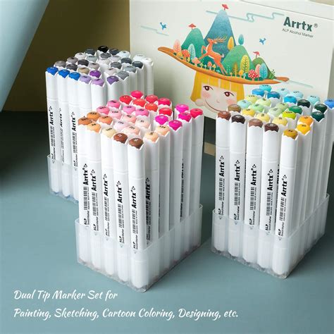 Arrtx Alp Alcohol Markers Set 90 Colours Dual Tips Art Markers