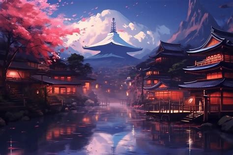 the game art background of japan illustration 30645549 Stock Photo at