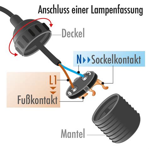 Lampenfassung anschließen so gelingt es