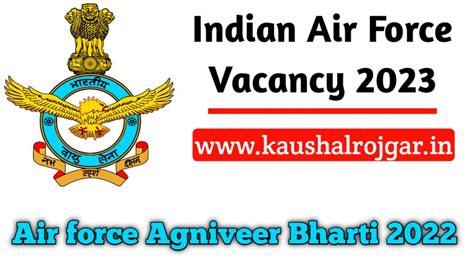 Airforce Agniveer Recruitment 2023 Notification Out