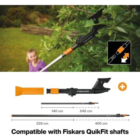 Fiskars Coupe Branches Enclume Quikfit Pour Bois Sec Et Dur T Te D