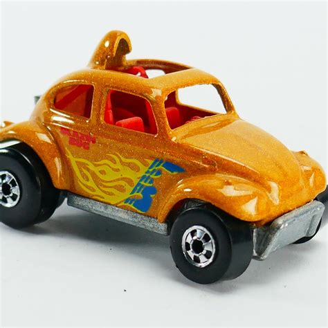 Mint Hot Wheels 1983 Bug Baja VW Flame Blazin Bug Yellow Orange Gold Etsy