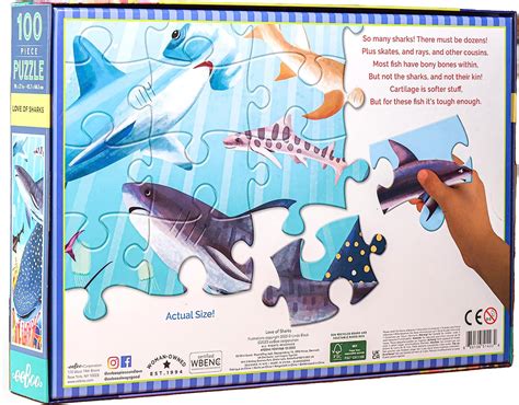 Love Of Sharks Pieces Eeboo Puzzle Warehouse