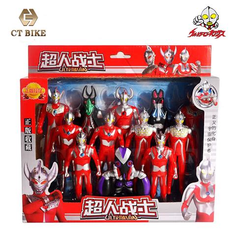 Ready Stock Ultraman Figurines Toy Action Figure Set Collection Toys ...