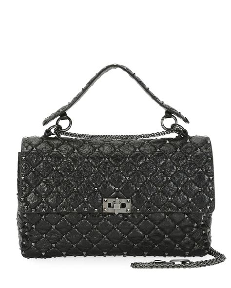 Valentino Garavani Rockstud Spike Large Quilted Leather Shoulder Bag