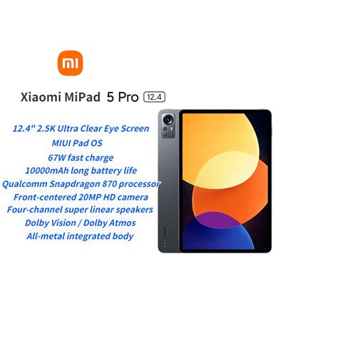 Xiaomi MiPad 5 Pro 12 4 Inch 2 5K 120Hz High Refresh Full Screen