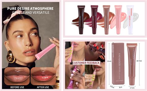 Lip Jam Hydrating Lip Gloss Glitter Glossy Plumping Lipgloss High Shine Glass Finish Nude