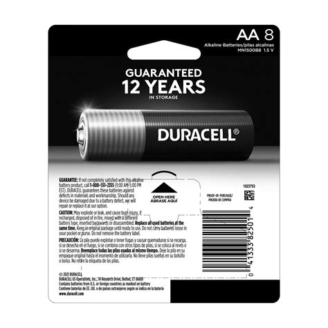 Duracell Coppertop Aa Battery Long Lasting Double A Batteries 8 Pack