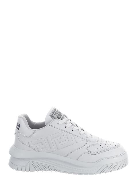 Versace Greca Odissea Trainers In White For Men Lyst