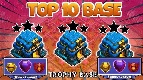 TOP 10 NEW TH12 TROPHY BASE WITH REPLAY TH12 PUSHING BASE WITH LINK