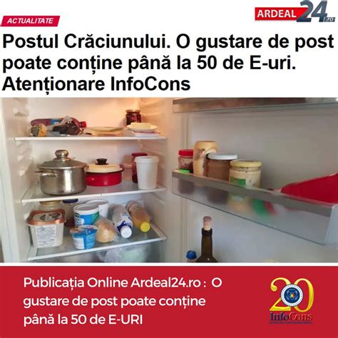 Publicația Online Ardeal24 ro O gustare de post poate conține până la