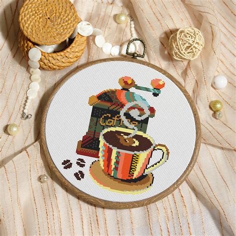 Modern Cross Stitch Pattern Coffee Cross Stitch Pattern Etsy