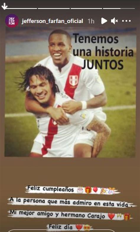 Jefferson Farfán Le Dedicó Especial Saludo A Paolo Guerrero Por Su