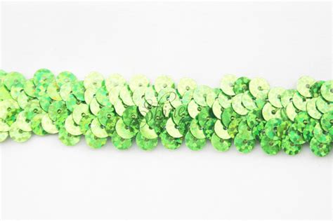 Stretch Sequin Trim 2 Row 40 Lime Green Sparkle Shine Trimmings And Fabrics