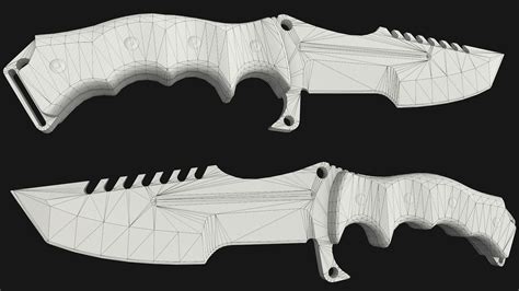 D Model Knives Pack Vr Ar Low Poly Cgtrader