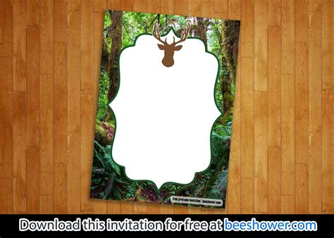 Free Printable Camo Baby Shower Invitations Free Printable