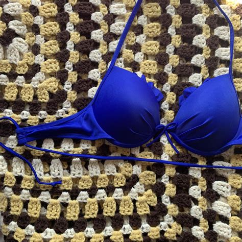 Victorias Secret Royal Blue Bikini Set With Double Depop