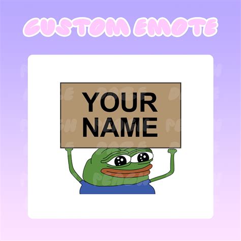 Custom Peepo Sign Twitch Emote Pepe The Frog Meme Kick Etsy Hot Sex