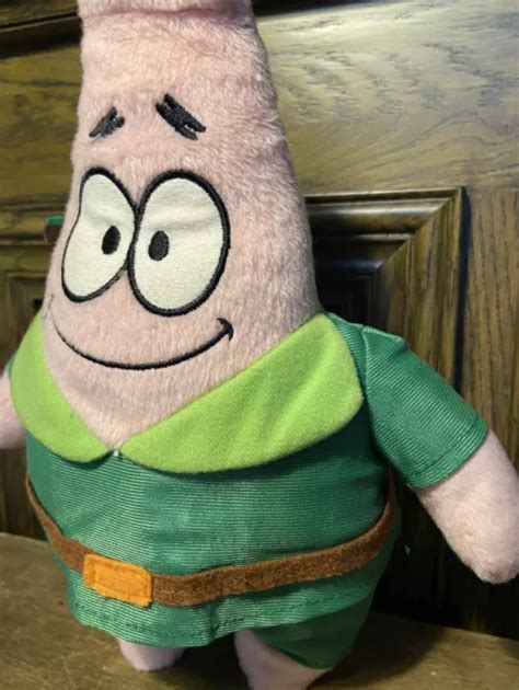 NICKELODEON SPONGEBOB SQUAREPANTS Patrick Robinhood 13inch Plush 2009