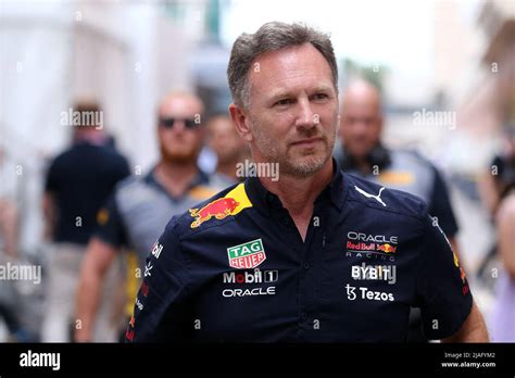 Christian Horner Team Principal Of Red Bull Racing Looks On Before