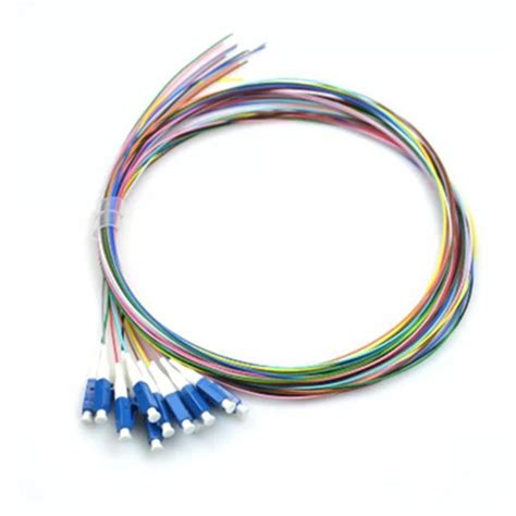 12 Cores Sm OS2 1m 0 9 LC Upc Pigtail Optic Fiber Cord China Optical