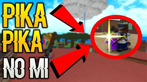 Pika Pika No Mi Light Fruit Showcase In One Piece Millenium Roblox