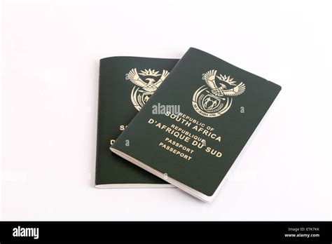 South African Passports On White Background Stock Photo Alamy