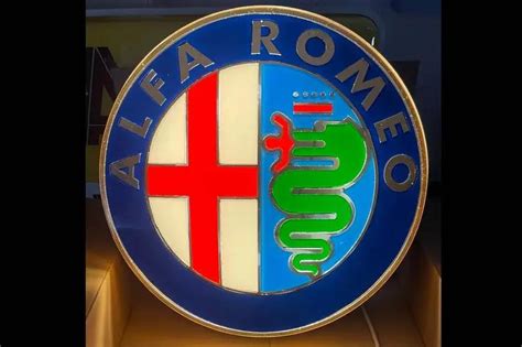 Illuminated Alfa Romeo Dealership Sign Pcarmarket