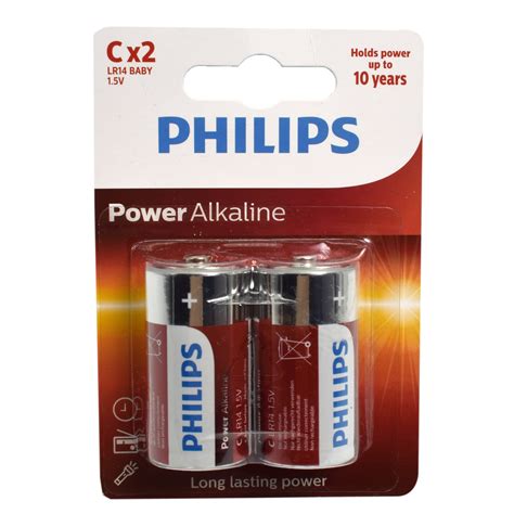 Set Baterii Philips Power Alkaline C Blister Emag Ro