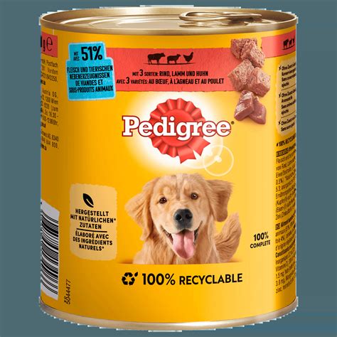 Pedigree 3 Sorten Fleisch Classic 800g bei REWE online bestellen!