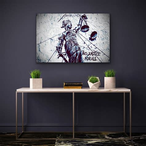 Metallica Justice for All Poster Canvas Heavy Metal Entertainment Room ...