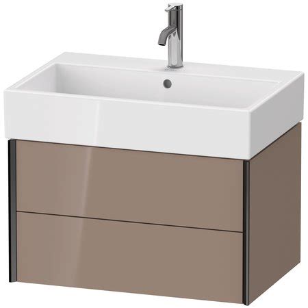 Duravit Xviu Wall Mounted Vanity Unit Cappuccino High Gloss XV43350B286