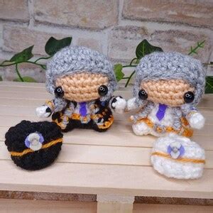 Ingo and Emmett Pokémon Black and White Amigurumi Trainer Subway Bosses ...