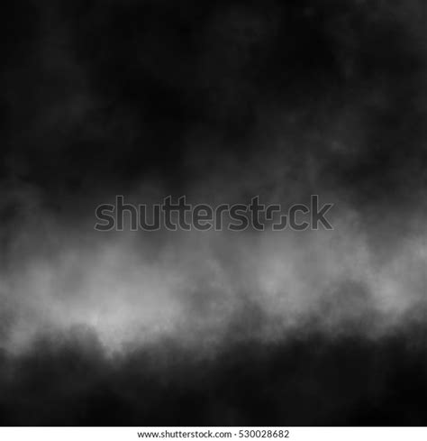 Fog Mist Effect On Black Background Stock Illustration 530028682