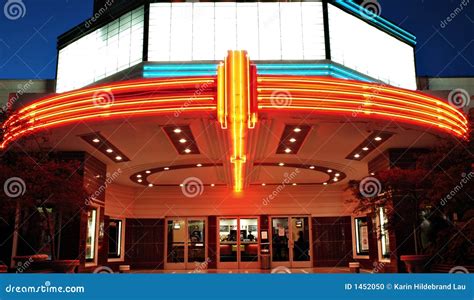 Vintage Movie Theater stock photo. Image of nighttime - 1452050