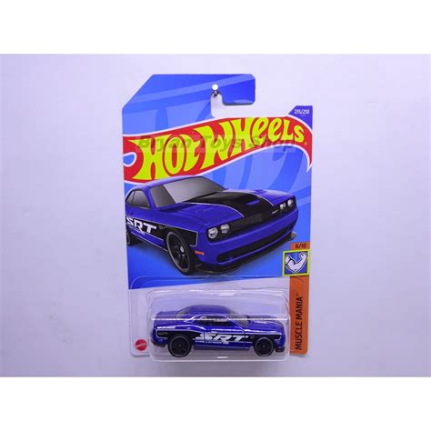 Hot Wheels 15 Dodge Challenger SRT Blue Shopee Malaysia