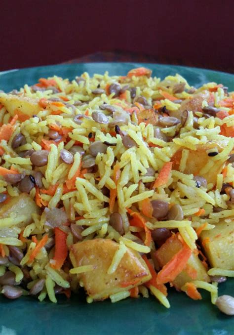 Rice And Lentil Pilaf Indian Style Recipe