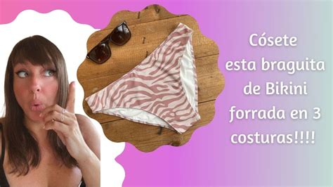Braguita Bikini R Pida Y F Cil Diy Tres Costuras Youtube
