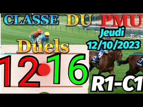 Pronostic PMU Base Solide du Quinté du jeudi 12 10 2023 R1 C1 L