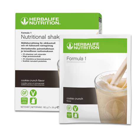 Formula Protein Shake Cookie Crunch Sachets Herbalife Nutrition Se