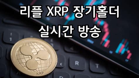 리플 Xrp 장기홀더 실시간 방송 Youtube