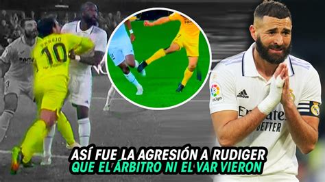 El Pu Etazo A Rudiger Que El Arbitro No Vio En La Derrota Del Real