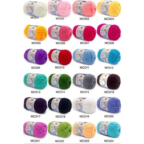 Milk Cotton Yarn Ply Grams Part Shopee Philippines