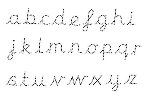 Cursive Dotted Line Font